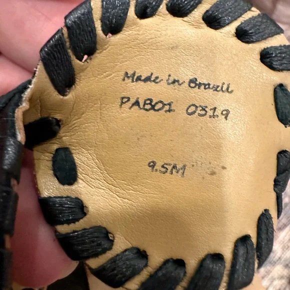 Jack Rogers Lauren Colorblock Black and White Sandal size 9.5 medium width 9.5M - Picture 5 of 5